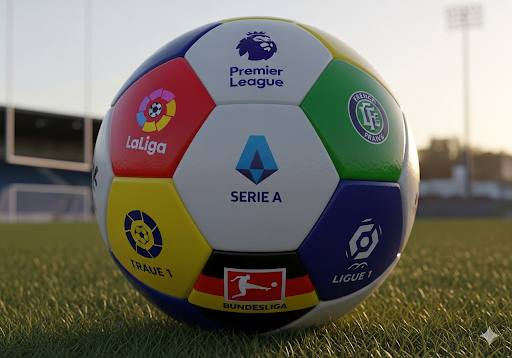 安联体育场全景夜景 – 红色与蓝色灯光交织